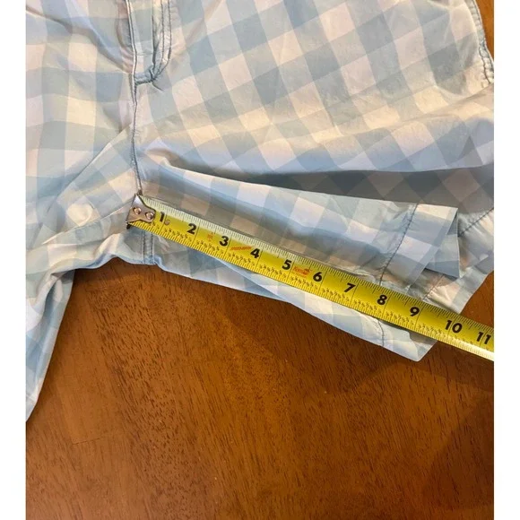 American Eagle Outfitters Women's 100% Cotton Blue Gingham Chino Shorts Size 10 - Picture 10 of 10